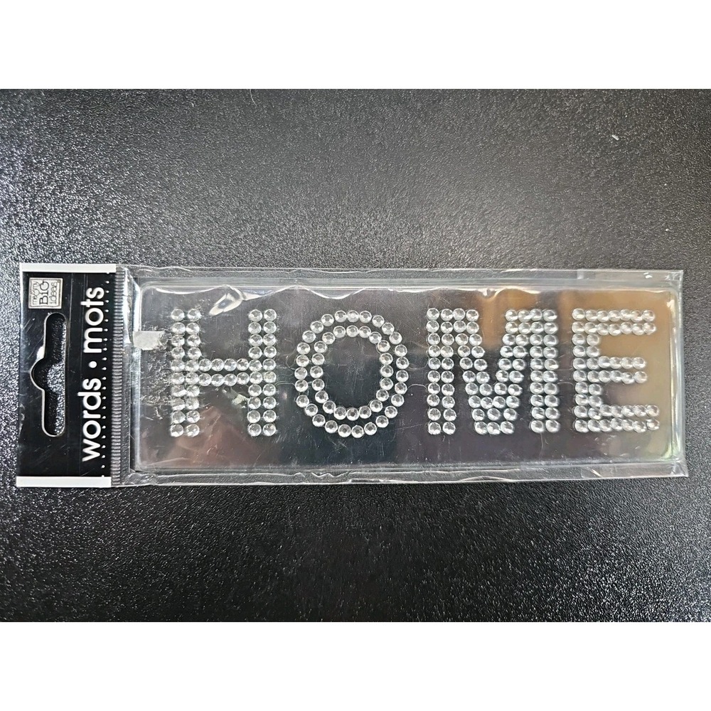 Me & My Big Ideas Words Icons Self Adhesive Rhinestone Stickers ~HOME